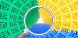 Google Drive logója inspirálta grafikai az adatbiztonság témájú cikkünkhöz